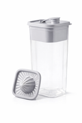 Fizu Home Infuser Pitcher with Citrus Juicer, BPA Free Fruit Water Pitcher, Leakproof Lid, Refrigerator Safe